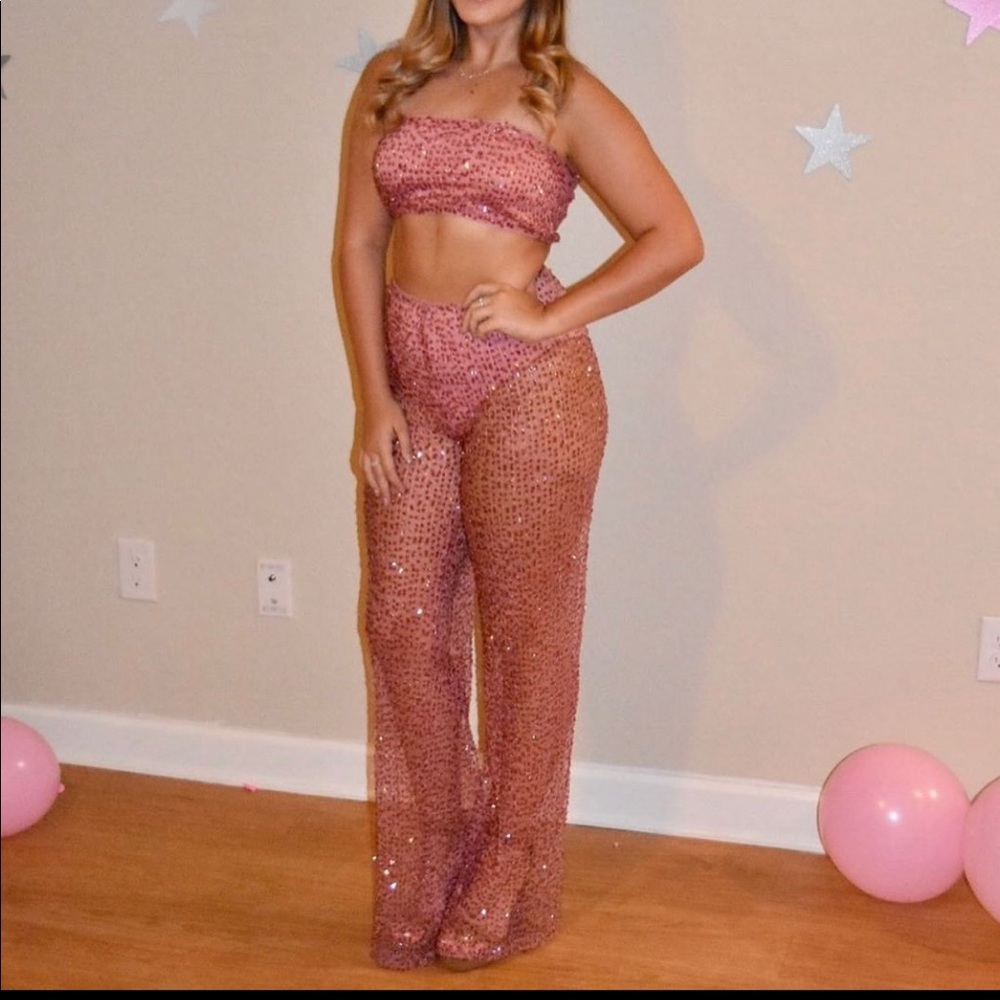 Two piece sequin set